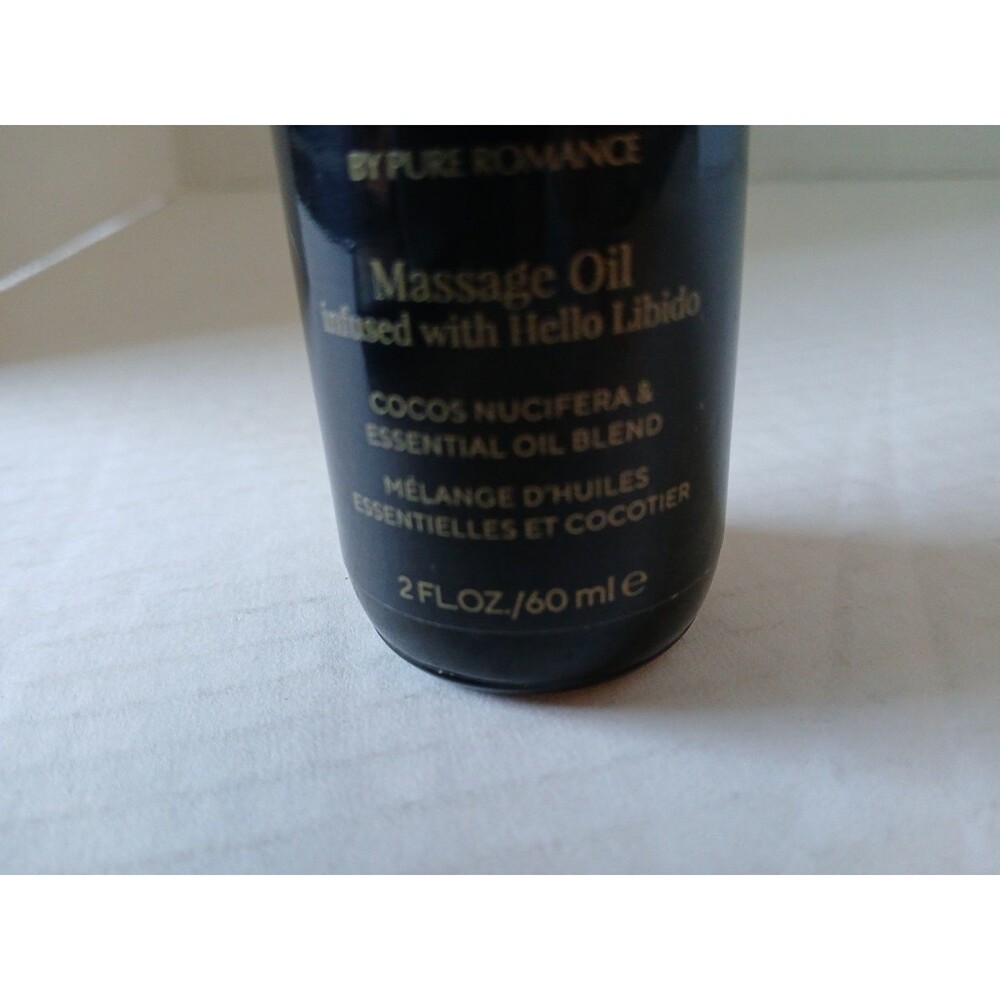 Pure Romance Massage Oil Infused W/Hello Libido 2 Fl Oz Sealed Discontinued - Picture 5 of 12